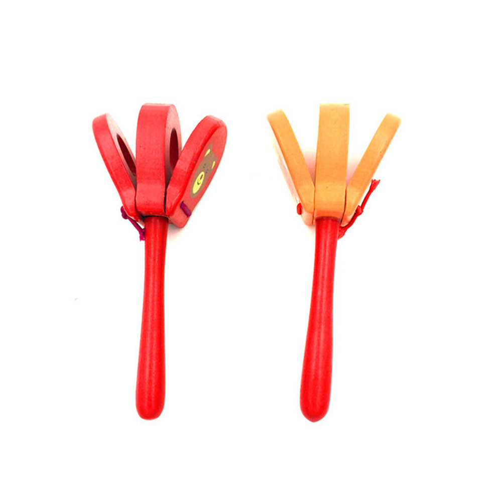 Musical Instrument Clapper - Castañuelas de madera para bebés y