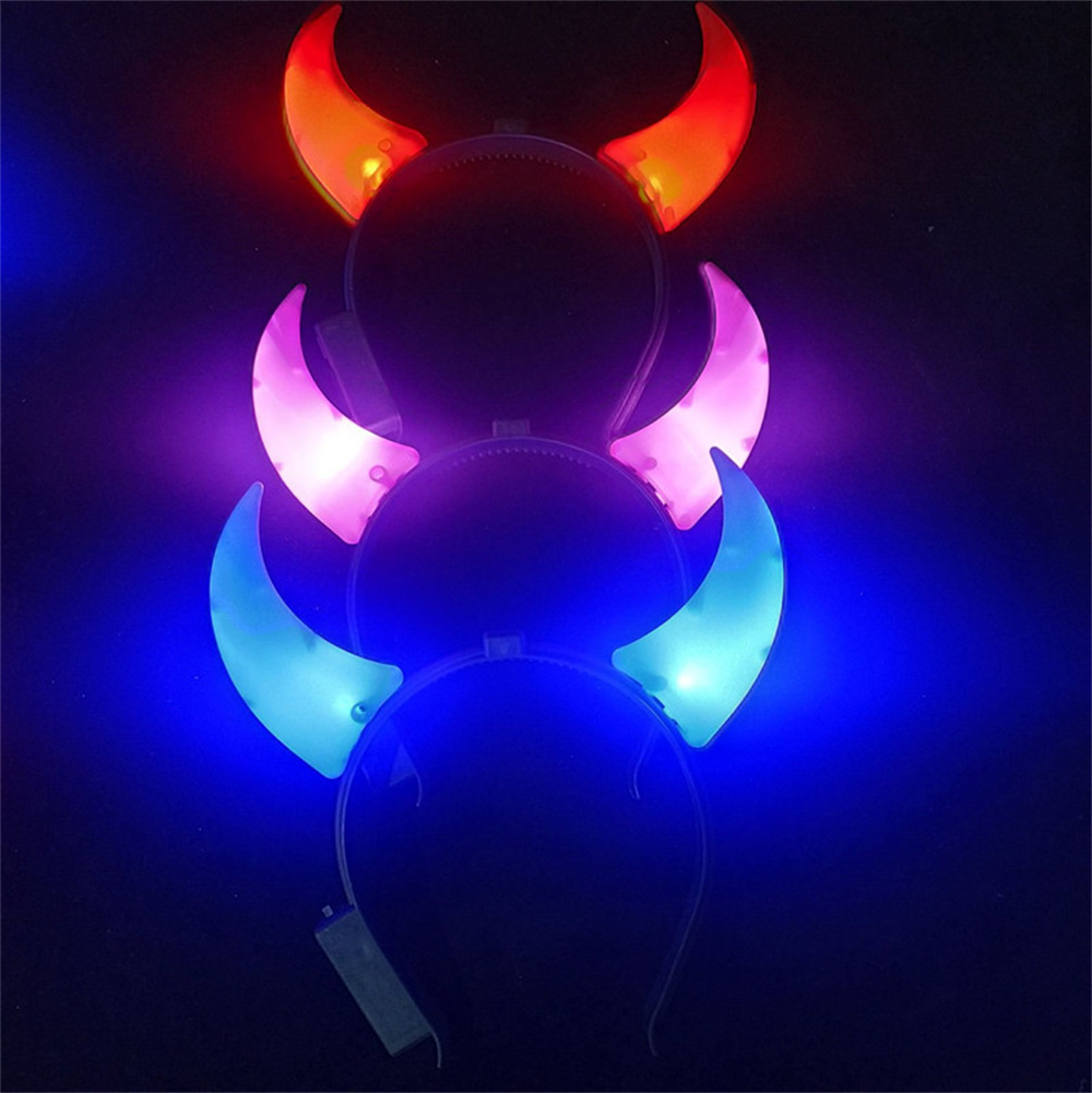Musical Instrument Gong - Diadema con luz Led de cuerno