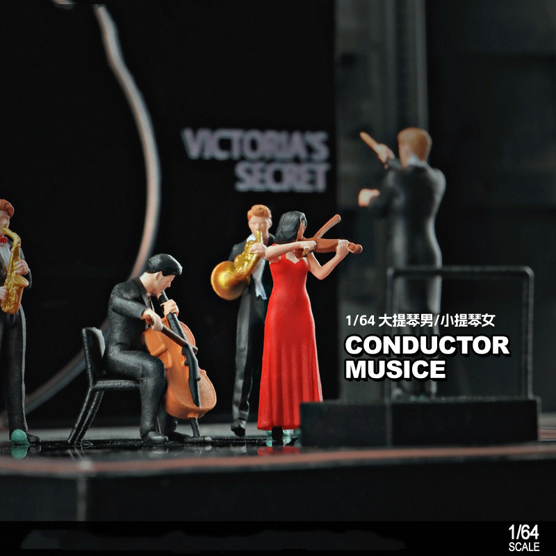 Musical Instrument Fagot - Figura a escala 1/64, modelo de