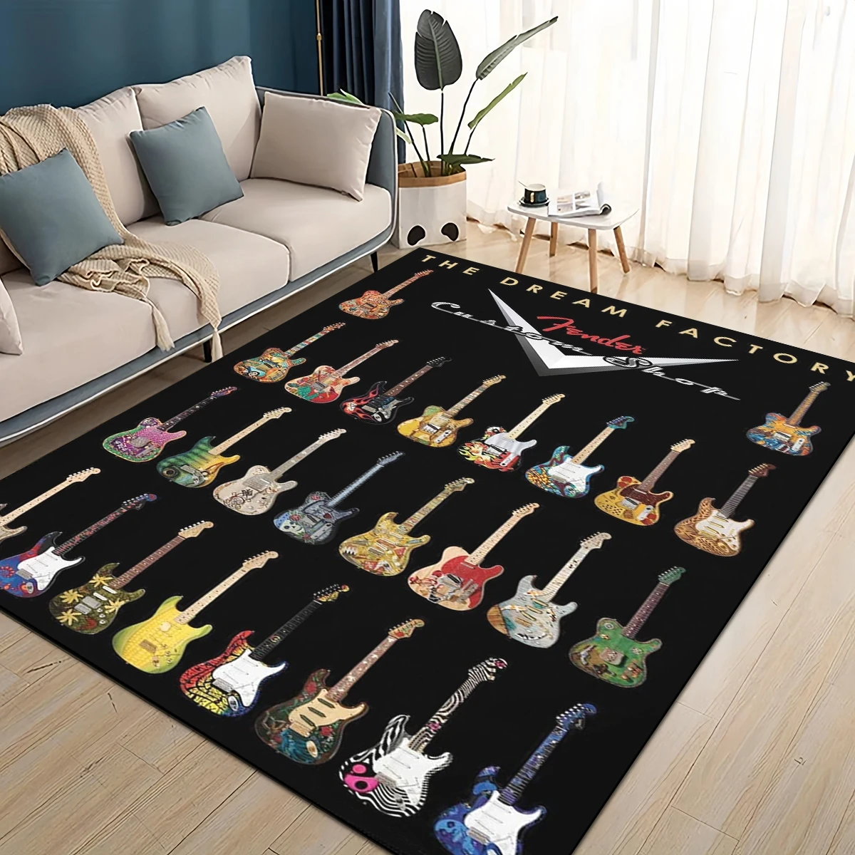 Musical Instrument Logo - Alfombra Retro 3D con logo de