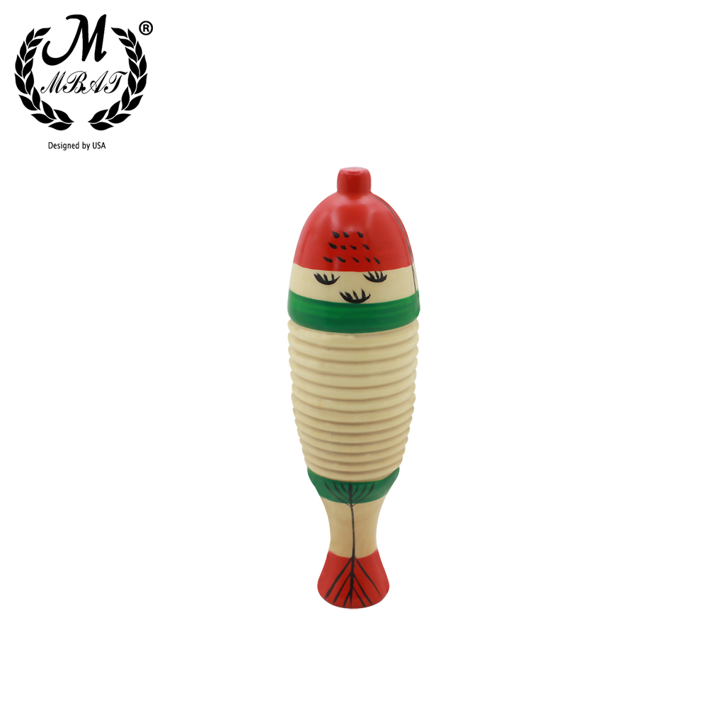 Musical Instrument Game - M MBAT-Juguete de pez de madera