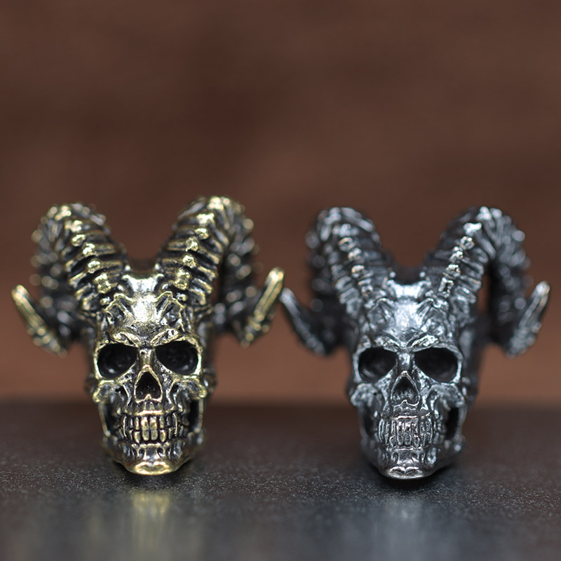 Musical Instrument Jewelry - Cuerno de cabra, cabeza de calavera,