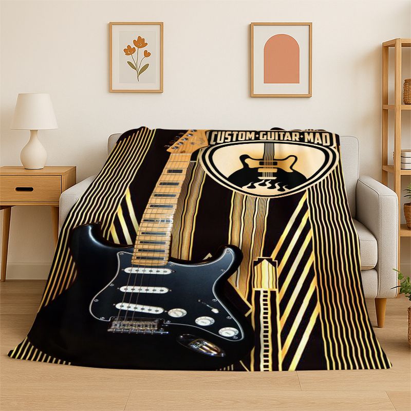 Manta de Franela Suave con Log - Musical Instrument Logo reseña y precio