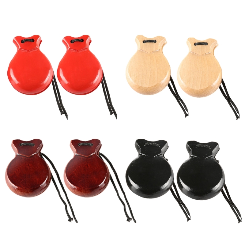 Castanets españoles de madera  - Musical Instrument Clapper reseña y precio