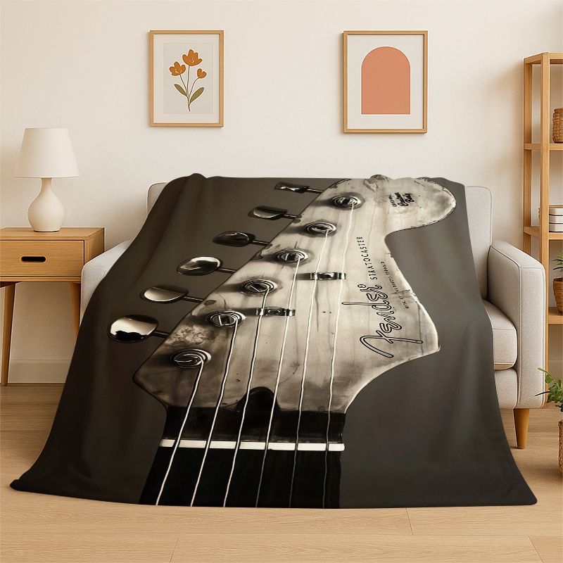 Manta de Franela Suave con Log - Musical Instrument Logo reseña y precio