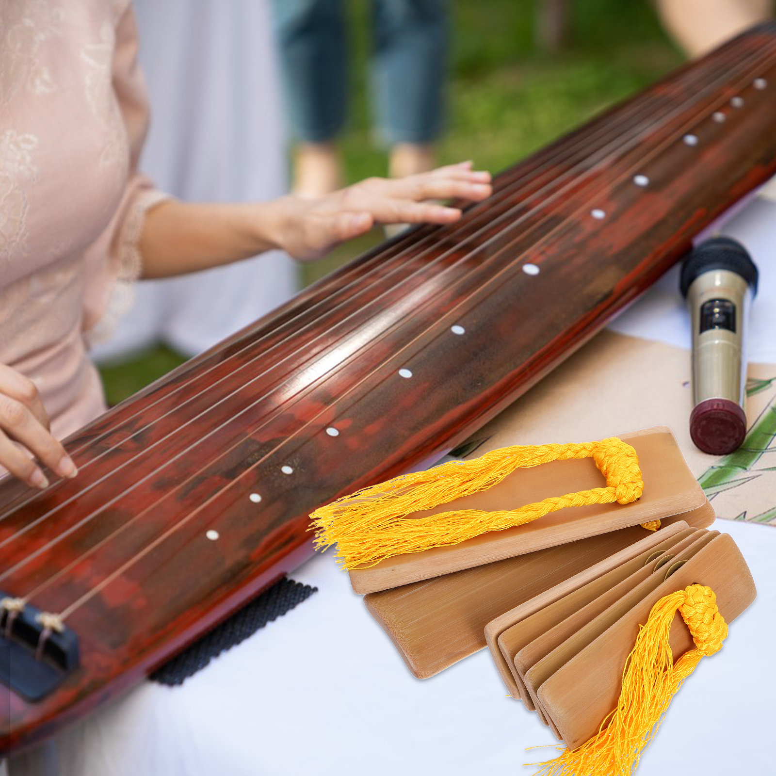 2 Piezas de Claquetas de Bambú - Musical Instrument Clapper reseña y precio