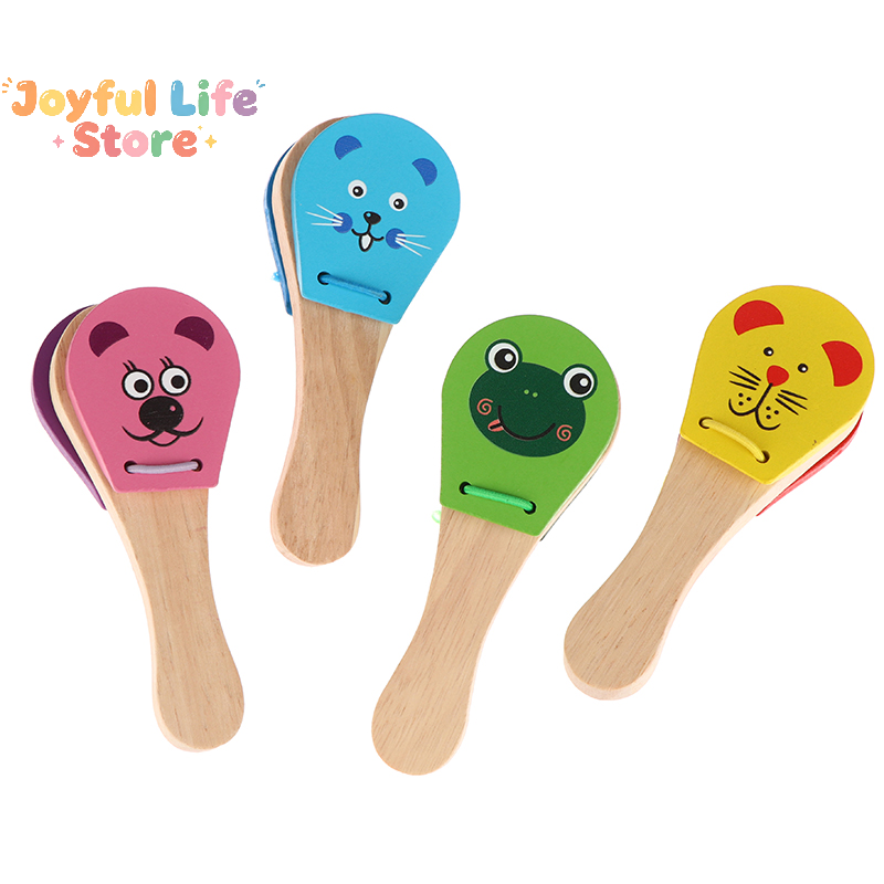 Castañuelas de madera con dibu - Musical Instruments Cartoon reseña y precio