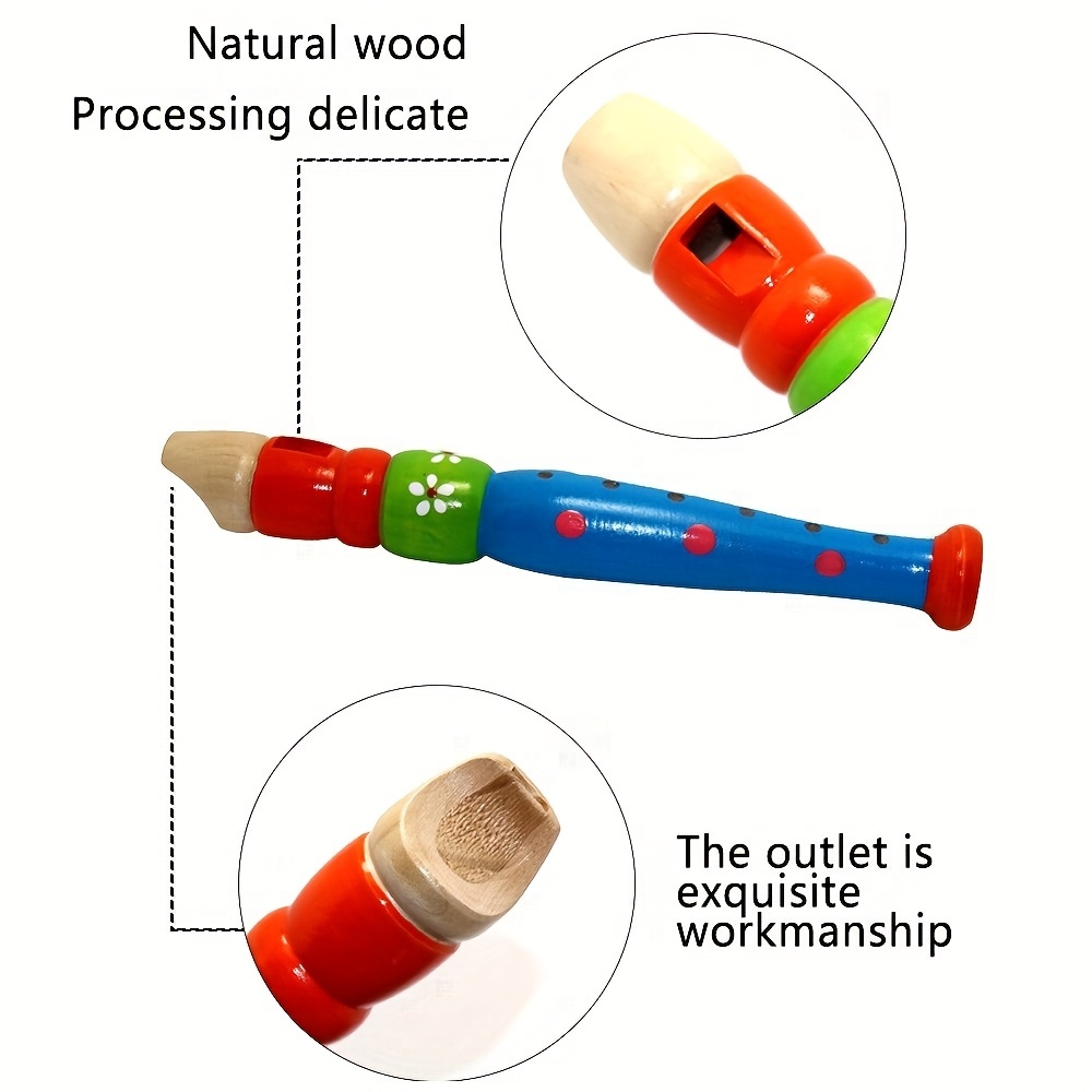 Flauta de Madera de 6 Orificio - Musical Instruments Cartoon reseña y precio