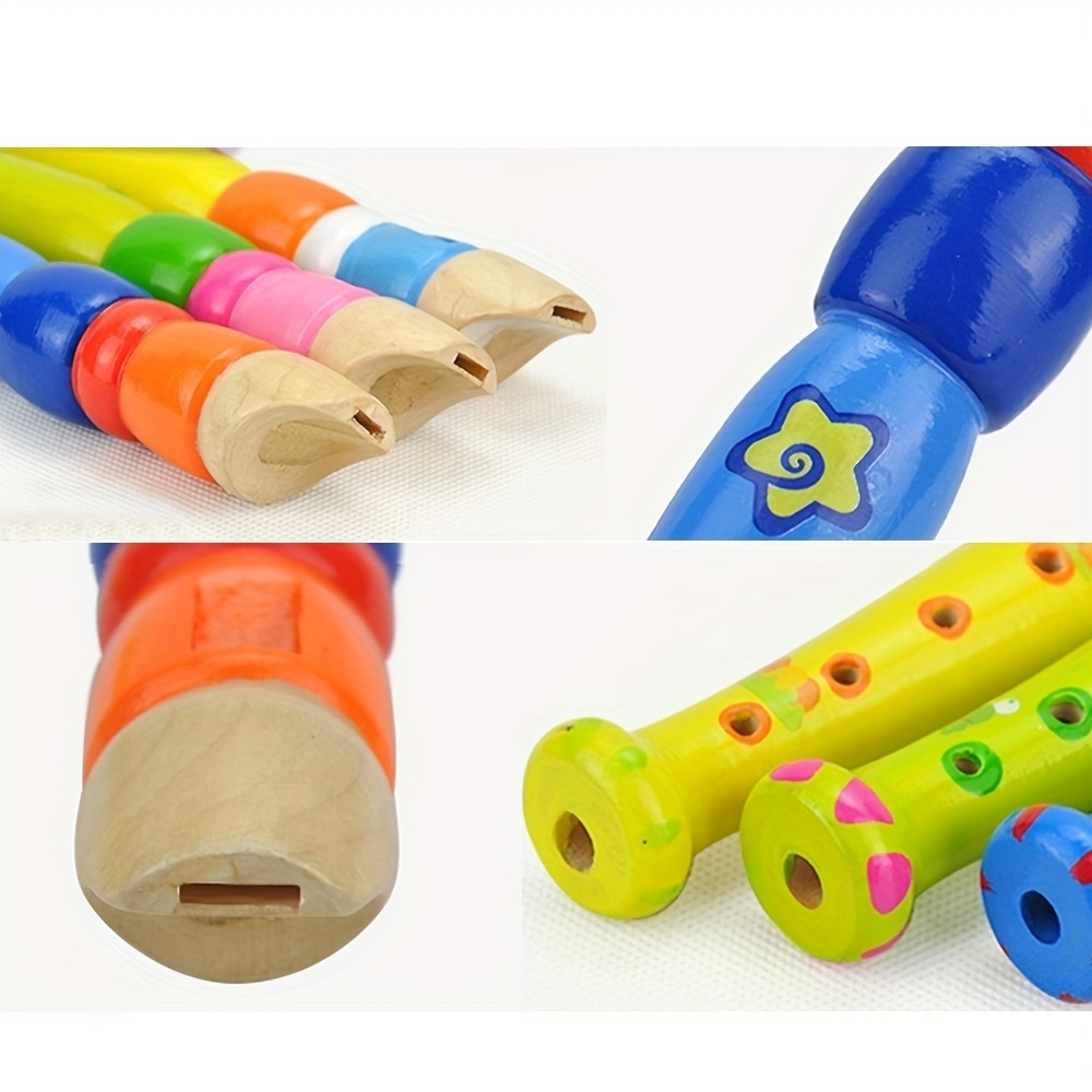 Flauta de Madera de 6 Orificio - Musical Instruments Cartoon reseña y precio