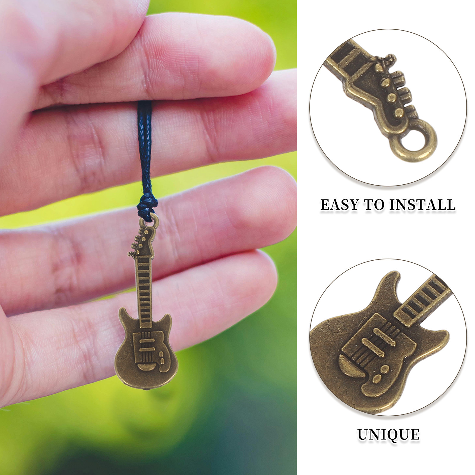 50 Piezas de Colgantes de Guit - Musical Instrument Jewelry reseña y precio