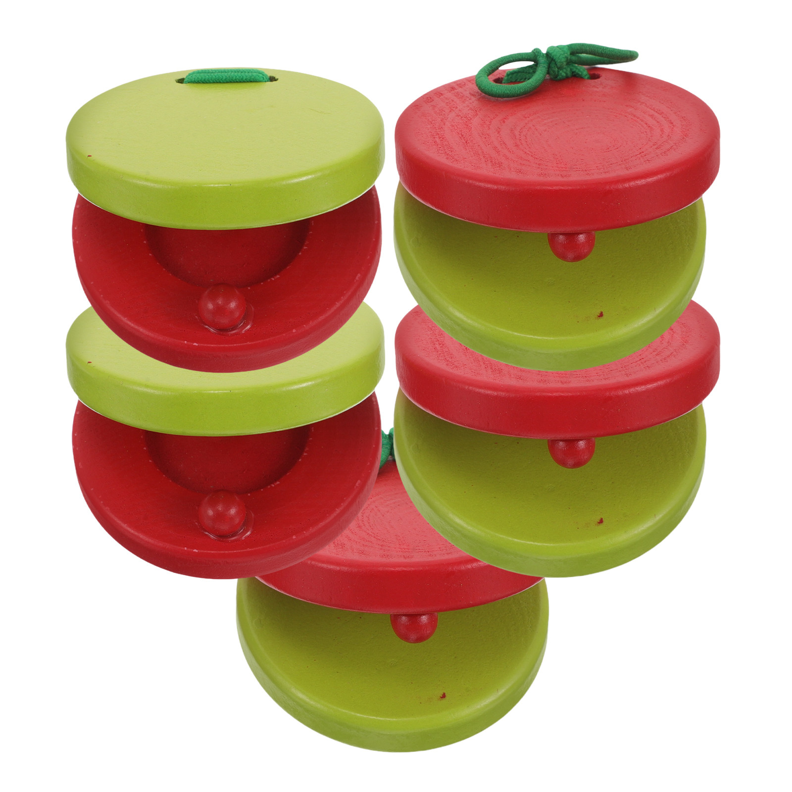 Castañuelas redondas de madera - Musical Instruments Cartoon reseña y precio