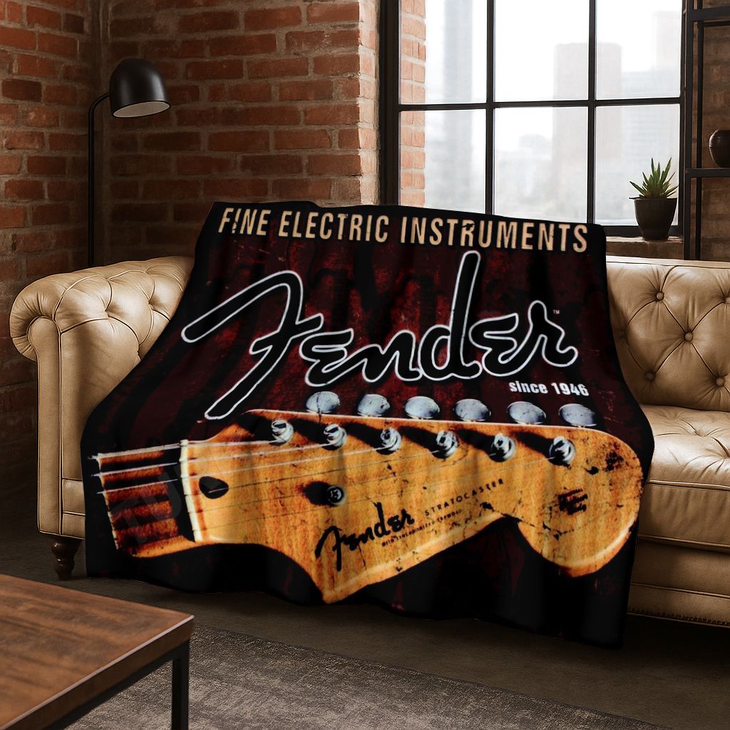 Manta de Franela con Logotipo  - Musical Instrument Logo reseña y precio