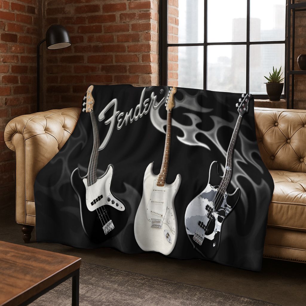 Manta de Franela con Logotipo  - Musical Instrument Logo reseña y precio