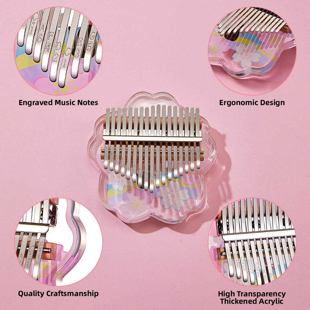 Mini Piano de pulgar portátil  - Musical Instruments Cartoon reseña y precio