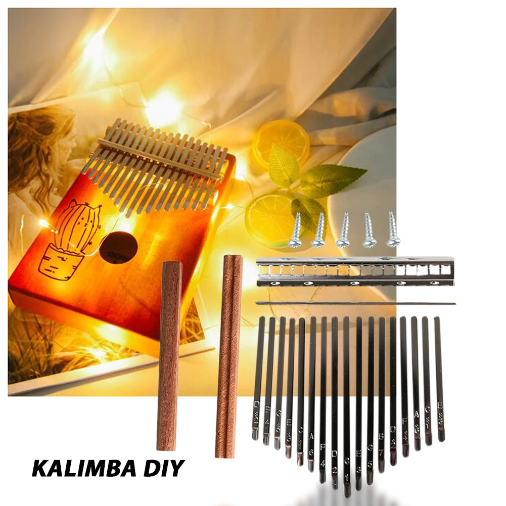 DIY 17 tonos Kalimba llaves ju - A Musical Instrument With Keys reseña y precio