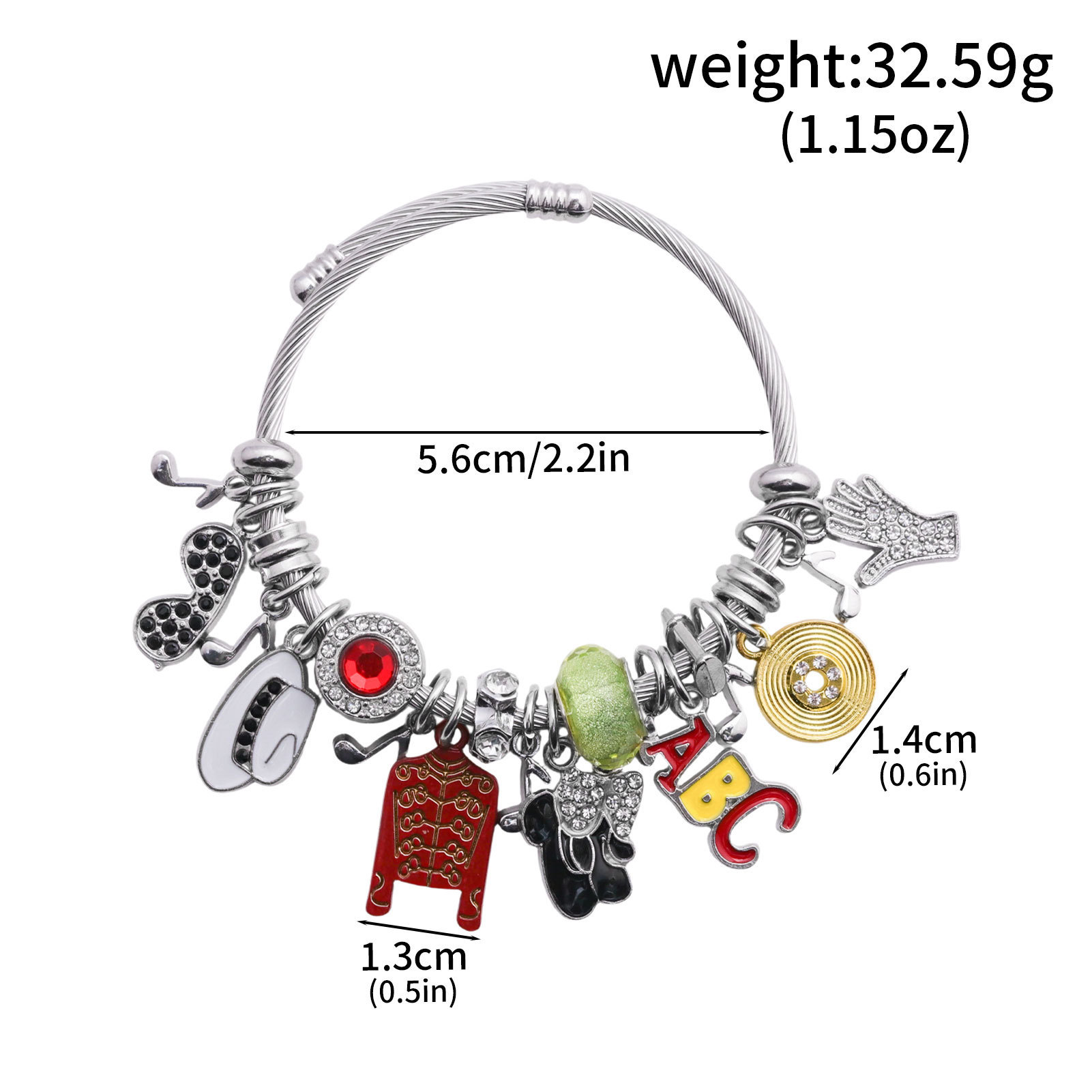 Pulsera con dijes de música de - Musical Instrument Jewelry reseña y precio