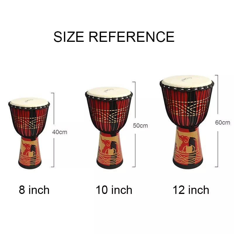 Tamaño adulto Tambor Djembe af - Musical Instrument Logo reseña y precio