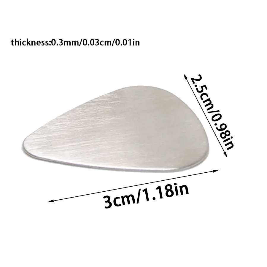 Púas de guitarra de acero inox - Musical Instrument Fagot reseña y precio