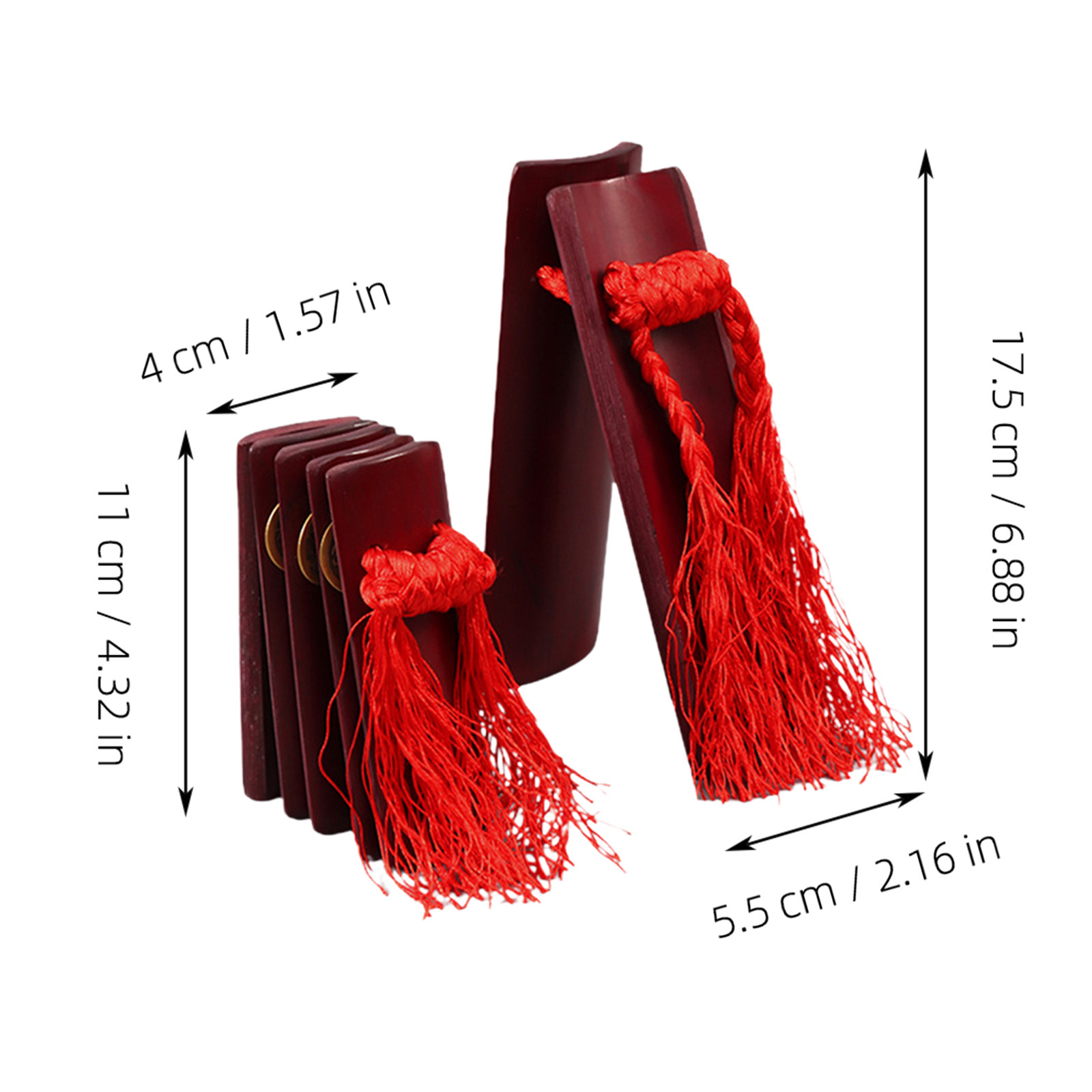 2 Piezas de Clapper Chino de B - Musical Instrument Clapper reseña y precio