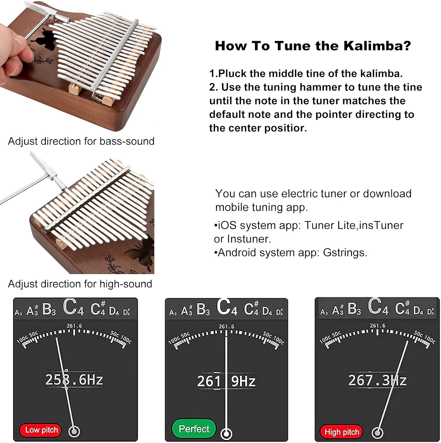 Kalimba, Piano de Pulgar de 21 - A Musical Instrument With Keys reseña y precio