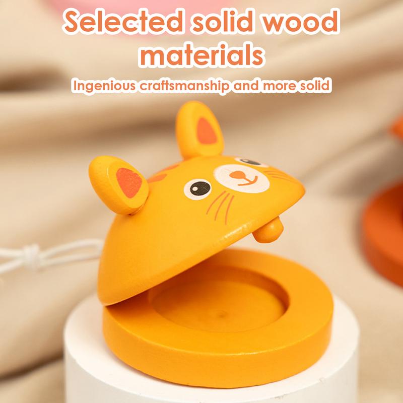 Castañuelas de madera de dibuj - Musical Instrument Clapper reseña y precio